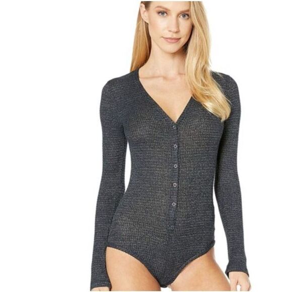 Free People Tops - Free People Intimately Keep Your Cool Thermal Body Suit Size Medium EUC I273